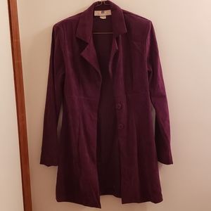 Purple long blazer